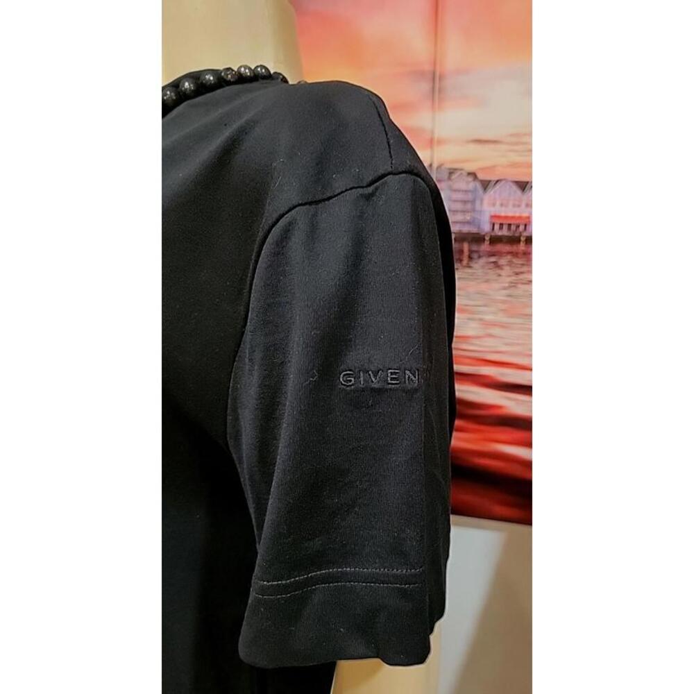 GIVENCHY  Size S Women's Black Top Blouse Witn Neck Details & Shoulder Zip #C - Picture 10 of 15